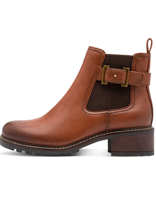 Stiefelette mit Zierriegel