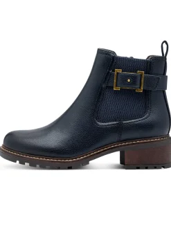 Stiefelette mit Zierriegel