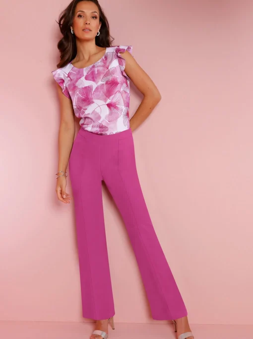 Stoffhose mit weitem Bein, Lyocell-Qualität