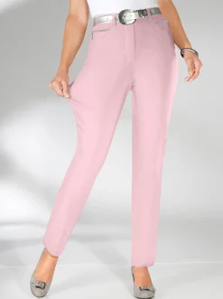 Stretch-Hose mit Zier-Taschen vorne