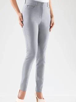 Stretch-Hose mit Zier-Taschen vorne