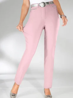 Stretch-Hose mit Zier-Taschen vorne