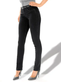 Stretch-Jeans in Röhren-Form