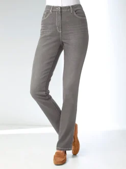 Stretch-Jeans in Used-Optik