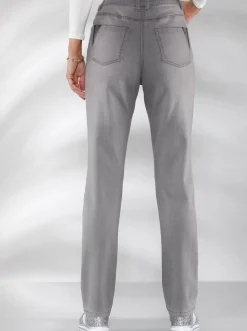 Stretch-Jeans in Used-Optik