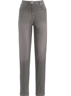 Stretch-Jeans in Used-Optik