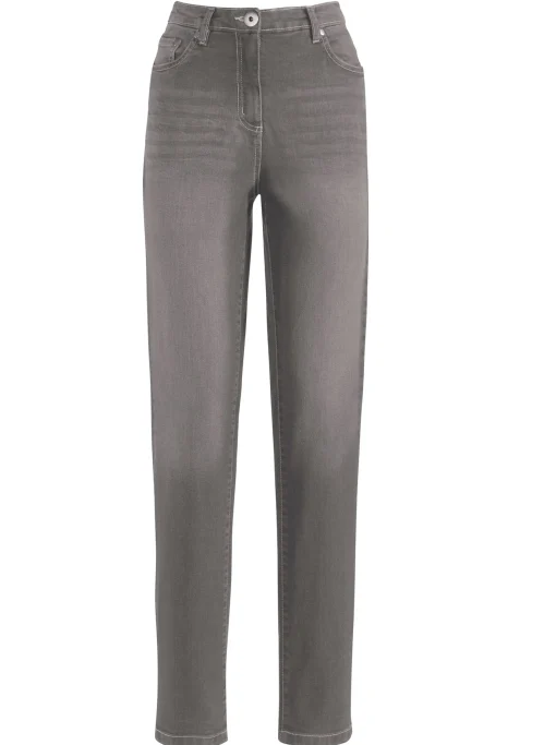 Stretch-Jeans in Used-Optik