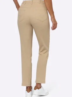 Stretch-Jeans mit Glitzersteinchen hinten