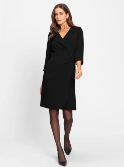Stretchkleid in Wickel-Optik