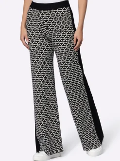 Strickhose mit Jacquard-Dessin, vorne