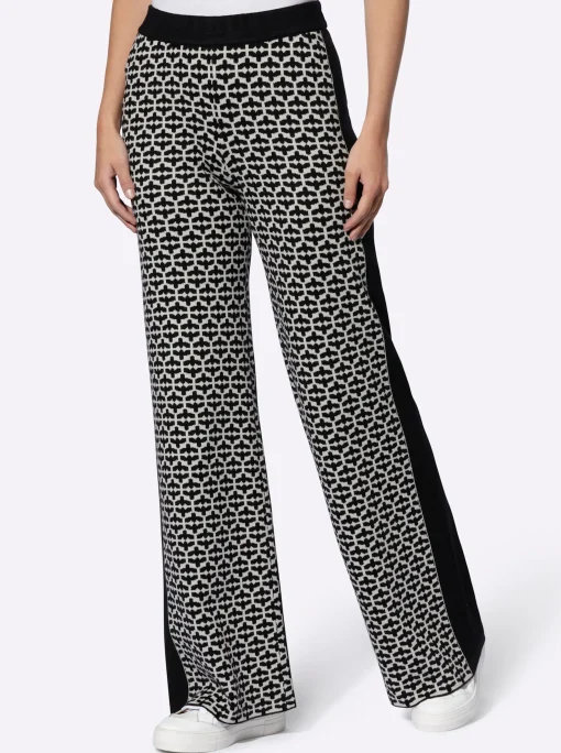 Strickhose mit Jacquard-Dessin, vorne