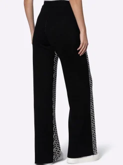 Strickhose mit Jacquard-Dessin, vorne