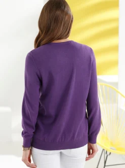 Strickjacke aus reiner Baumwolle
