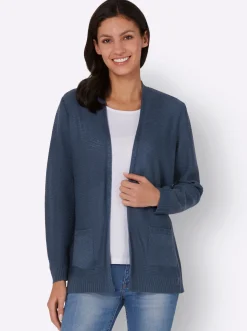 Strickjacke im Linksstrick-Muster