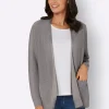 Strickjacke im Linksstrick-Muster