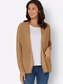 Strickjacke im Linksstrick-Muster