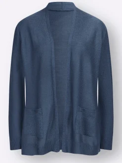 Strickjacke im Linksstrick-Muster