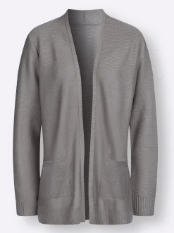 Strickjacke im Linksstrick-Muster