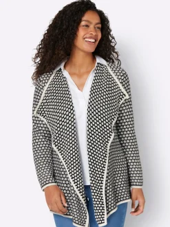 Strickjacke im Struktur-Strickmuster
