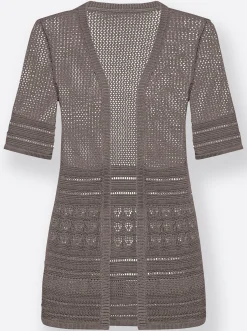 Strickjacke in Ajourstrick