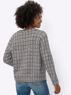 Strickjacke in Blousonform