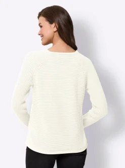Strickjacke in dezentem Glanz