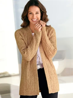 Strickjacke in offener Longform