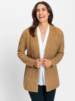 Strickjacke in offener Longform