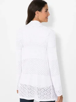 Strickjacke mit Ajour-Muster