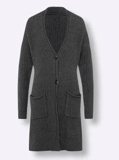 Strickjacke mit aufgesetzten Taschen
