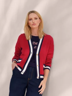 Strickjacke mit Color-Blocking