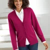 Strickjacke mit farblich abgestimmten Knöpfen