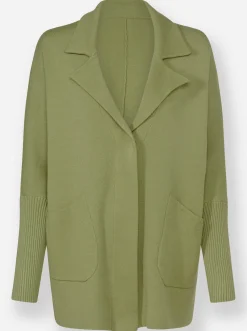 Strickjacke mit Fledermausärmeln