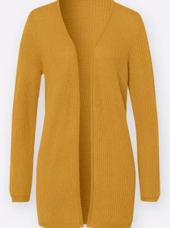 Strickjacke mit gerippten Abschlüssen