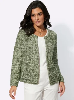 Strickjacke mit Hakenverschluss