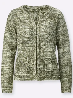 Strickjacke mit Hakenverschluss