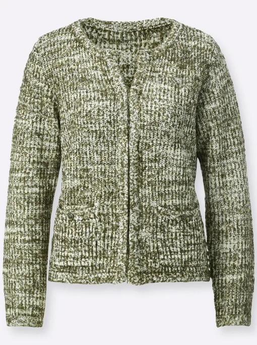 Strickjacke mit Hakenverschluss