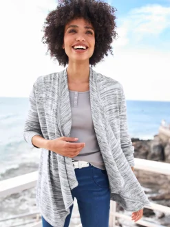 Strickjacke mit Schalkragen
