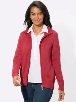 Strickjacke mit 2-Wege-Reißverschluss