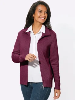 Strickjacke mit 2-Wege-Reißverschluss