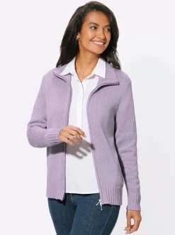 Strickjacke mit 2-Wege-Reißverschluss