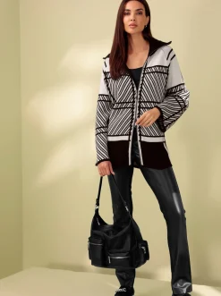 Strickjacke mit 2-Wege-Reißverschluss