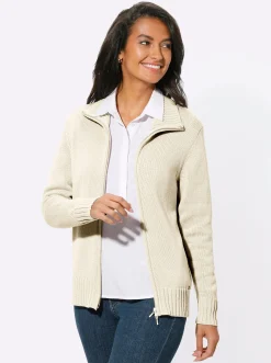 Strickjacke mit 2-Wege-Reißverschluss