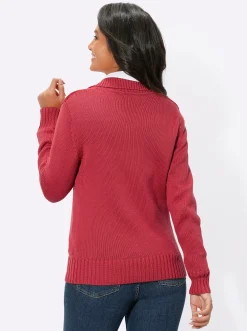 Strickjacke mit 2-Wege-Reißverschluss