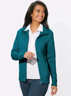 Strickjacke mit 2-Wege-Reißverschluss