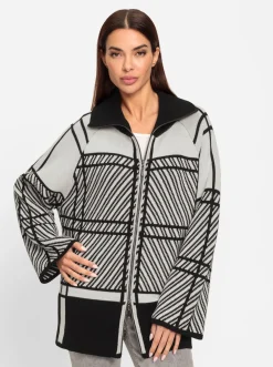 Strickjacke mit 2-Wege-Reißverschluss