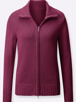 Strickjacke mit 2-Wege-Reißverschluss