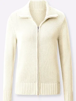 Strickjacke mit 2-Wege-Reißverschluss