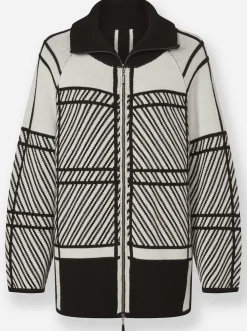 Strickjacke mit 2-Wege-Reißverschluss