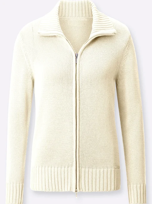Strickjacke mit 2-Wege-Reißverschluss